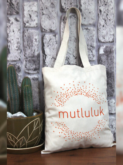 Mutluluk Sembollü Bez Çanta | Sihirli Semboller