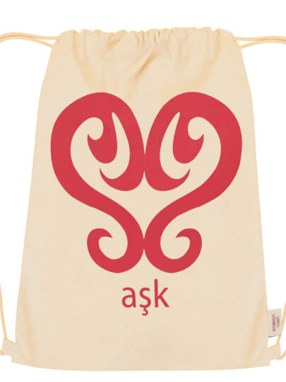 Aşk Sembollü İpli Çanta | Sihirli Semboller Aşk Sembollü İpli Çanta | Sihirli Semboller