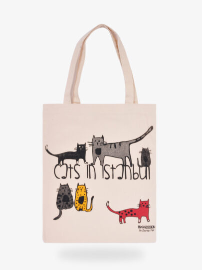 Cat in İstanbul Kanvas Çanta