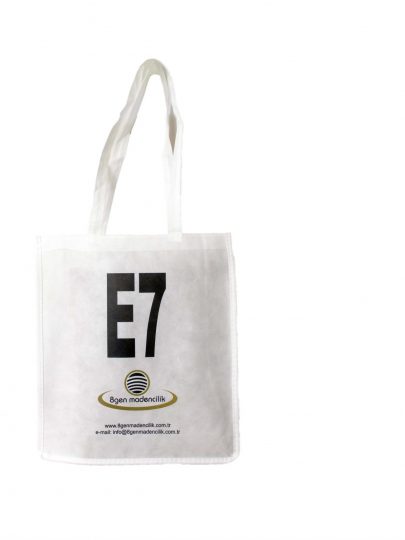 E 7- 8gen  Madencilik Baskılı Elyaf Çanta | E-23