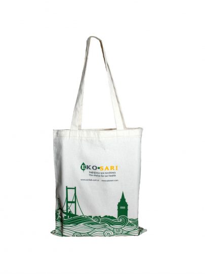 Eko-Sarı Baskılı Kanvas Çanta | K22