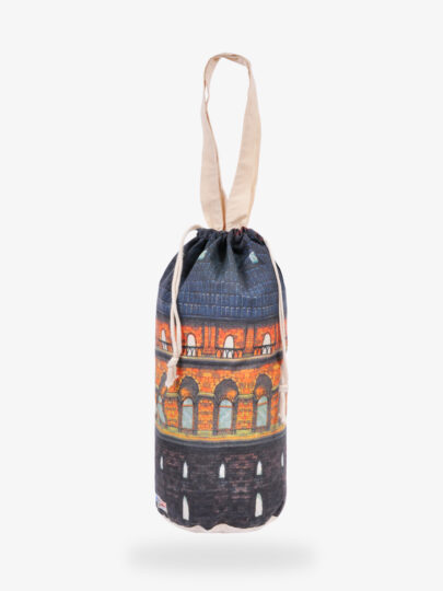 Baskılı Silindir İp Büzgülü Çanta