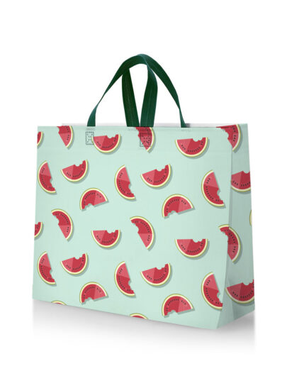 Karpuz Desenli Ultrasonik Alışveriş Çantası