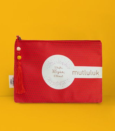 Mutluluk Sembollü Makyaj Çantası | Sihirli Semboller