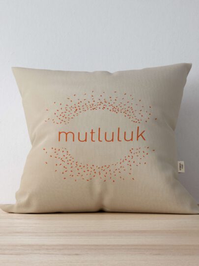 Mutluluk Sembollü Dekoratif Yastık Çanta | Sihirli Semboller