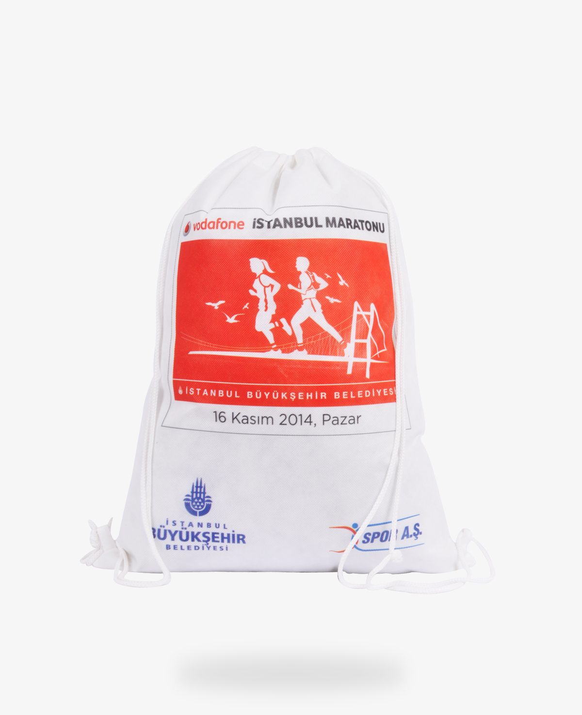 Vodafone İstanbul Maratonu İp Büzgülü Çanta Vodafone İstanbul Maratonu İp Büzgülü Çanta